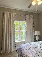 2PC CURTAINS W/HARDWARE