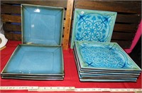 12 Decorative Square Plates
