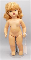 16" vintage strawberry blond Terri Lee doll, nude