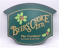 Byer's Choice Ltd. Display Sign