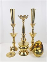 Solid Brass Antique Inscent Burner Set
