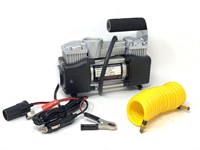 2 cylinder air compressor with flashlight and