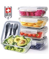 New Pohl+Schmitt Glass Meal Prep Containers -