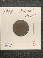 1908 INDIAN HEAD CENT (GOOD)