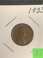 1933 LINCOLN WHEAT BACK CENT