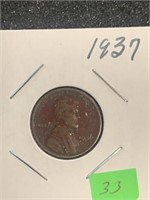 1937 LINCOLN WHEAT BACK CENT