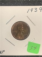 1939 LINCOLN WHEAT BACK CENT