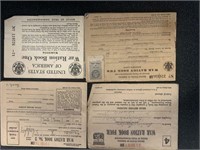 "WWII" WAR RATION BOOKLETS ***#1 - #2 - #3 -