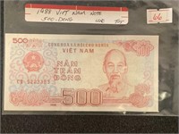 1988 VEITNAM (500-DONG) NOTE (UNCIRCULATED)