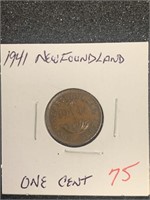 1941 NEWFOUNDLAND "ONE" CENT