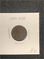 1909 VDB LINCOLN WHEAT BACK CENT