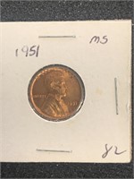 1951 LINCOLN WHEAT BACK CENT