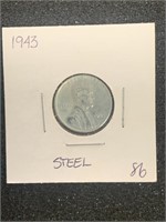 1943 "STEEL" LINCOLN WHEAT BACK CENT