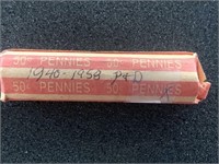 (ROLL) LINCOLN WHEAT BACK CENTS (1940 - 58-P&D