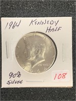 1964 KENNEDY HALF DOLLAR (90% SILVER)
