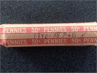 (ROLL) LINCOLN WHEAT BACK CENTS (1940 - 58-P&D