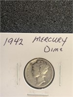 1942 MERCURY DIME (90% SILVER)