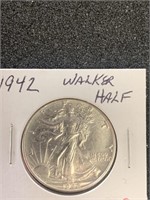1942 WALKING LIBERTY HALF DOLLAR (90% SILVER)