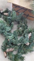 box of 9' strands pine cone Christmas garland