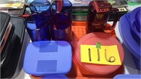 New Tupperware cups n containers tray lot