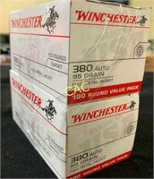 100rds Winchester 380auto 95gr FMJ