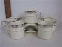 15pc Demitasse Cups & Saucers