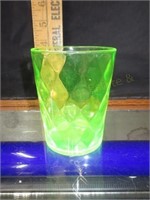 Vaseline Glass Tumbler