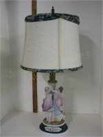 Lamp with Porcelain Figures