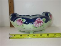 H.P. Cobalt Footed Bowl. Probably Nippon