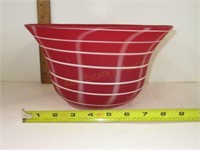 Art Glass Red Opalescent Bowl