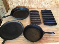 Box lot of cast iron. Some made in USA, others