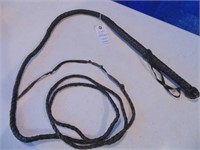 11' black snake whip