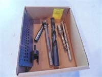 assorted drill bits