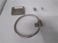 Towel Ring & Mountable Soap Dish--Brand New