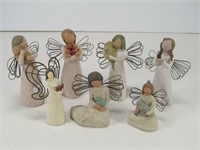 TRAY: 7 WILLOW TREE ANGELS