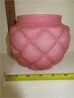 Quilted Cased Art Glass Vase