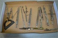 LARGE ASSORTMENT OF DRAFTING TOOLS