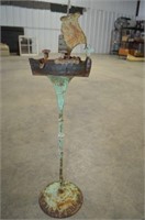 VINTAGE ASHTRAY STAND WITH SHIP DESIGN