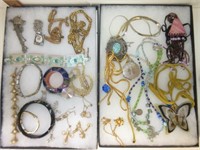 Costume Jewelry Necklaces, Bracelets, Etc. Case