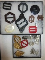 Costume Jewelry Scarf Clips, Etc. Case Not