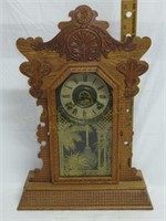 Ingraham Kitchen Clock with Key & Pendulem.