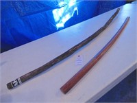 walking stick, practice sword - wooden