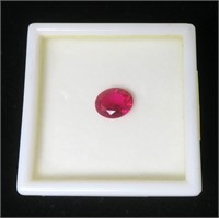 Oval cut ruby, approx. 3.75 ct.