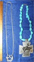 Turquoise Cowgirl & Horseshoe Necklaces