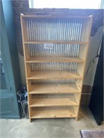 Book Shelf with Galvanized Back