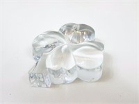 Baccarat Crystal 4-Leaf Clover Paper Weight