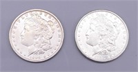 1890-O & 1891 US Morgan Silver Dollar