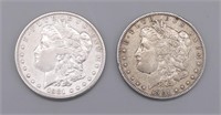 1881-S & 1901-O US Morgan Silver Dollar
