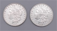 1887 & 1888 US Morgan Silver Dollar