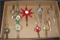 (9) VINTAGE CHRISTMAS DECORATIONS/TREE TOPPERS